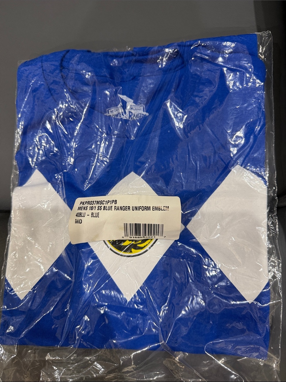 Blue Ranger-Inspired Short Sleeve Tee - Blue